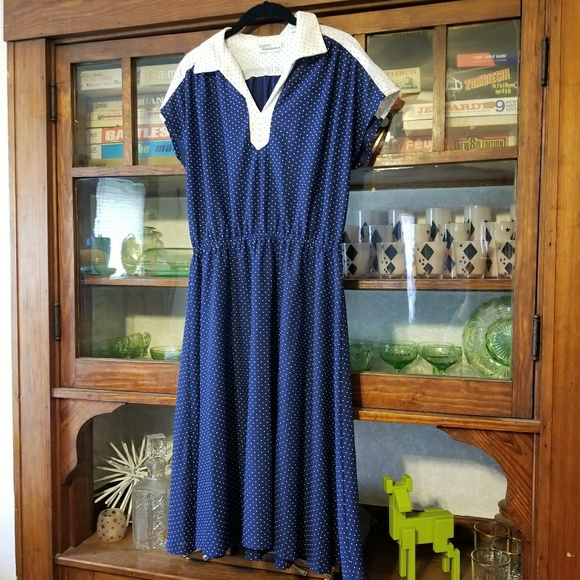 Vintage Dresses & Skirts - Authentic Vintage Lucky Barbara polka dot dress 12